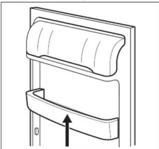 JUNO JCF12210S5 - Positioning the door shelves - 1