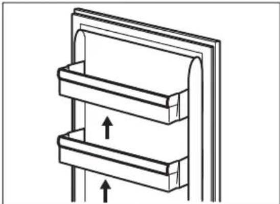 AEG RKB42512AW - Placering af dorhylder - 1
