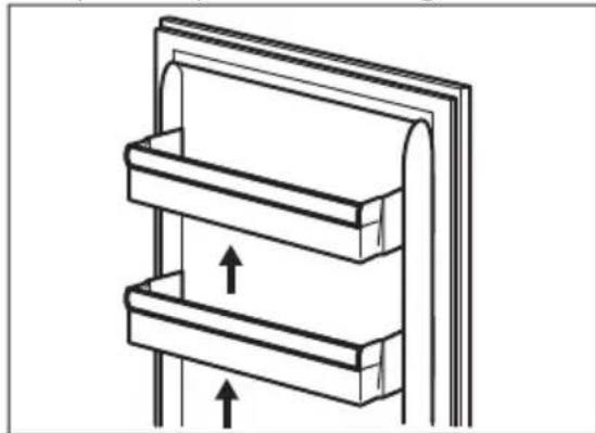 AEG RKB42512AW - Hetplaatsen van de deurplateaus - 1