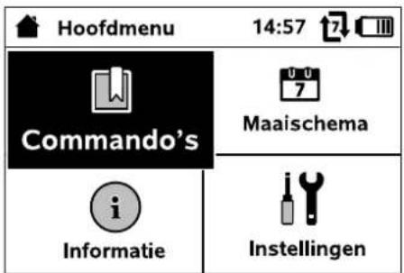 VIKING iMow MI 632 P - Hoofdmenu - 1