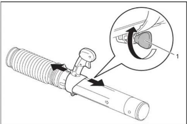 MAKITA EB7660TH - Adjusting the control lever position - 1