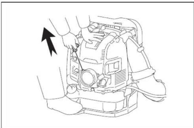 MAKITA EB7660TH - Bei kaltem Motor oder nach dem Auftanken (Kaltstart) - 4