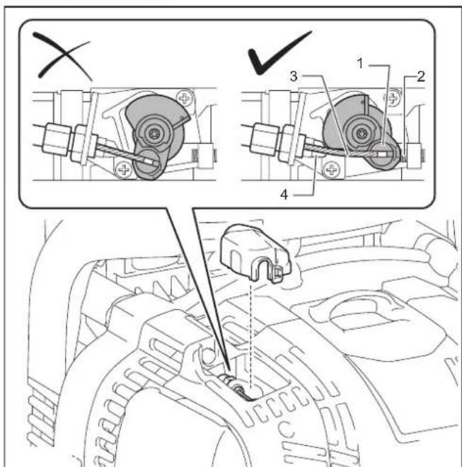 MAKITA EB7660TH - Checking throttle valve - 1