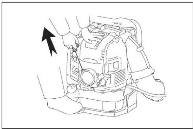 MAKITA EB7660TH - Hvis motoren er kold aller after brandstofpafyldning (koldstart) - 2
