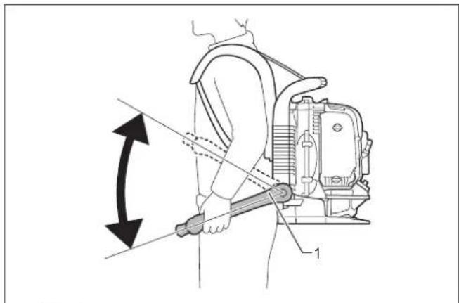 MAKITA EB7660TH - Indstilling af kontrolarmens position - 3