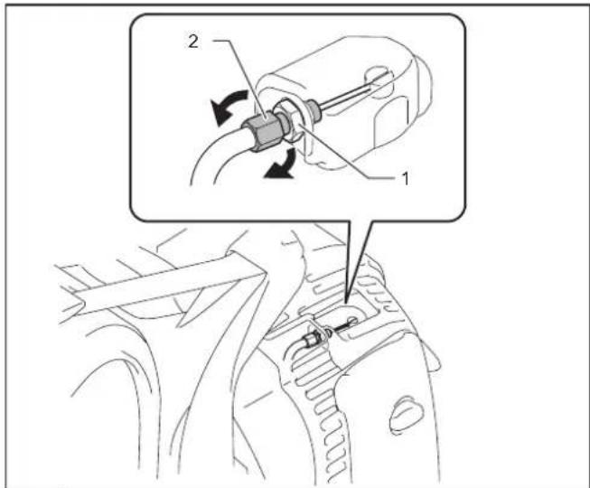 MAKITA EB7660TH - Inspection de la vanne d'etranglement - 2