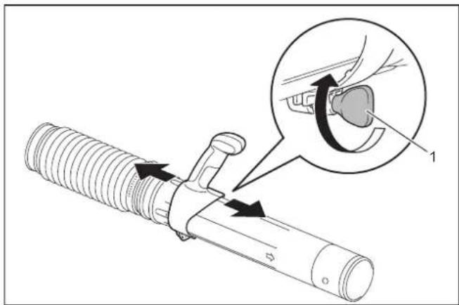 MAKITA EB7660TH - Adjusting the control lever position - 2