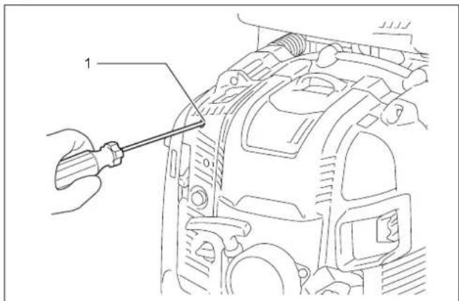 MAKITA EB7660TH - Adjustment of idling speed - 1