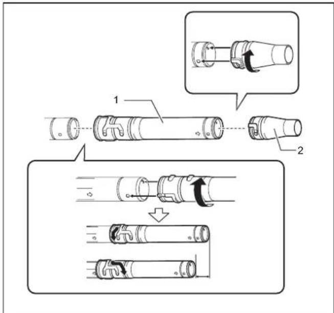 MAKITA EB7660TH - Assembling blower pipes - 6