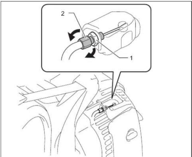 MAKITA EB7660TH - Checking throttle valve - 2