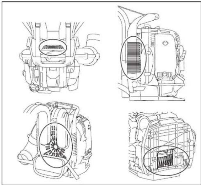 MAKITA EB7660TH - Cleaning engine, cooling air inlet - 1