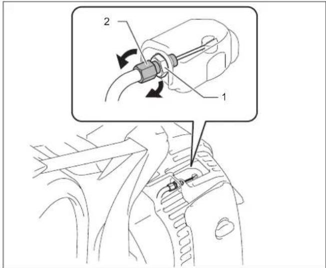 MAKITA EB7660TH - Comprobación de la valvula del acelerador - 2