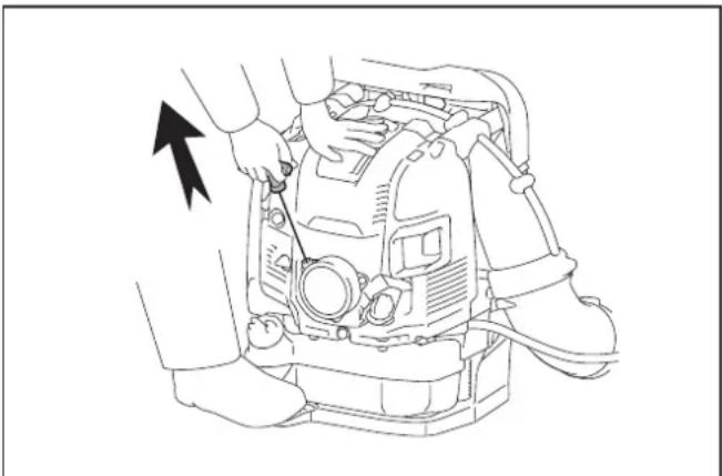 MAKITA EB7660TH - Avviamento del soffiatore - 2