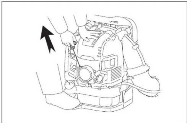 MAKITA EB7660TH - When the engine is cold or after refuelling (cold start) - 4
