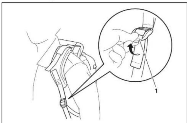MAKITA EB7660TH - Ajustar a faixa para o ambro - 2