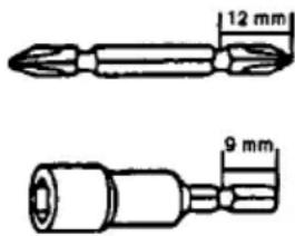 MAKITA 6797D - Aanbrengen of verwijderen van de schroefbit (Fig. 2) - 1