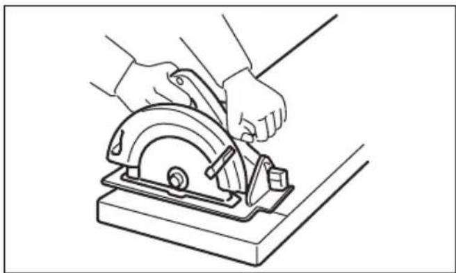 MAKITA HS6100 - Funcao do resguardo inferior - 1