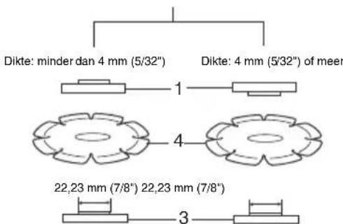 MAKITA 9561CH - Gebruik met doorslijpschijf/diamantschijf (optionele accessoires) (Fig. 16) - 6