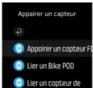 SUUNTO Spartan Ultra - Appairage des POD et capteurs - 1
