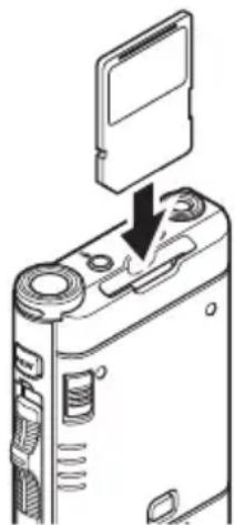OLYMPUS DS2600 - Insertion d'une carte mémoire - 1