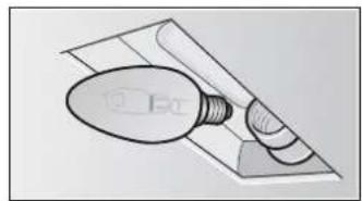 BOSCH DHL555BSD - Sostituzione delle lampadine a incandescenza - 3