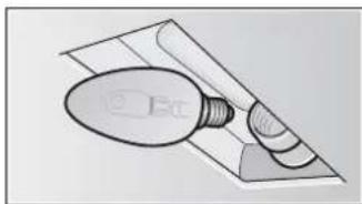 BOSCH DHL555BSD - Schimbarea lampilor incandescente - 3
