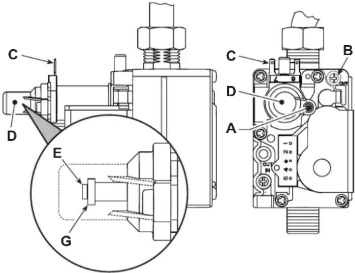 FERROLI DIVAcondens F28 - Brulor basincin in ayarlanmasi - 2