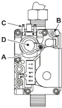 FERROLI DIVAcondens F28 - Regolazione pressione al bruciatore - 3