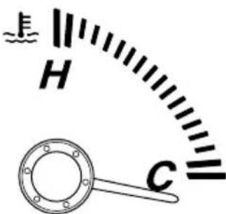 MAZDA speed 3 (2007) - Jaugedetempératureduliquide derefroidissementdumoteur - 1