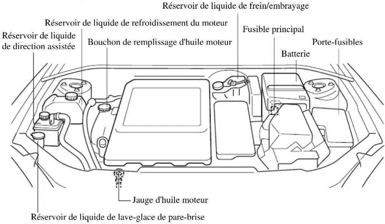 MAZDA speed 3 (2007) - Vuegénéraleducompartmentmoteur - 2
