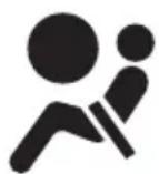 MAZDA speed 3 (2007) - Voyantdusystémedecoussins d'air/dispositifprétenzionde ceinturedesécuritéavant - 1