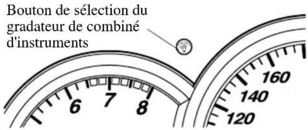 MAZDA speed 3 (2007) - Boutondesélectiondugradateur decombinéd'instruments (Compteurnoir) - 1