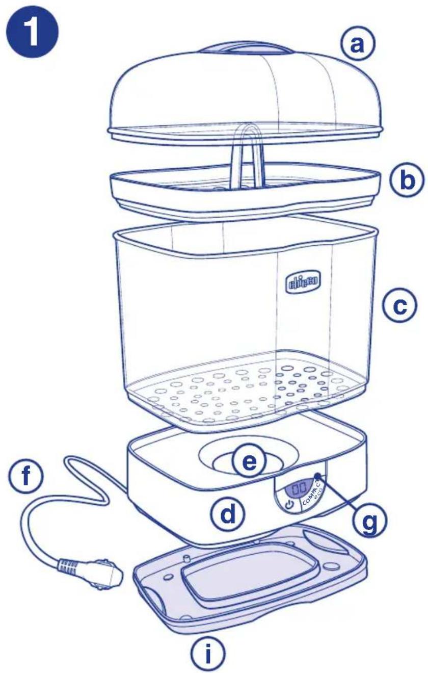 CHICCO SterilNatural 3in1 - SterilNatural 3in1 Sterilizzatore a vapore modulare elettrico - 2
