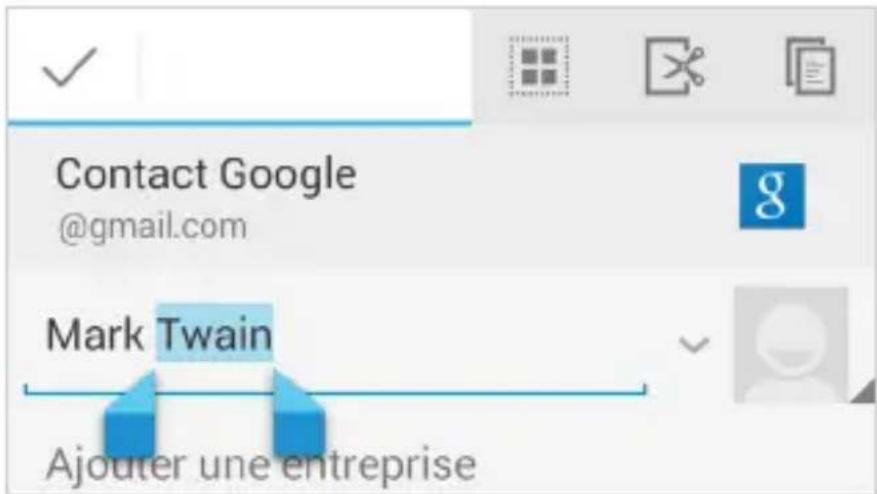 GOOGLE Android 4.4 KitKat - Opérations de saisie de base - 1