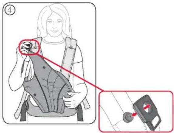 Britax-Römer Baby Carrier - Vauvankantorepun kiinnittäminen - 2