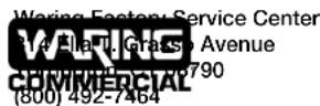 Waring Commercial MX1000XTP - SERVICIO POSTVENTA - 1