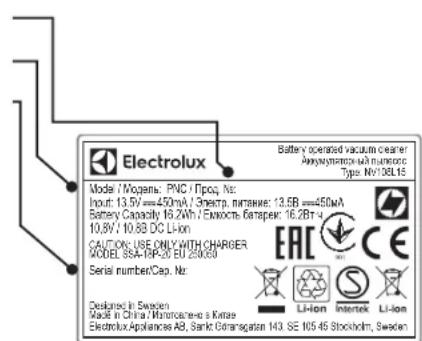 ELECTROLUX EERC70EB - KLANTENSERVICE - 1