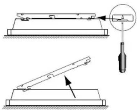 ATLANTIC F18 - 2-1)Releasetheappliance'shock-onbracket - 1