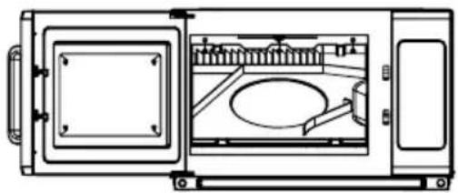 Waring Commercial WMO120 - Pour remettre l'écran de protection en place : - 1