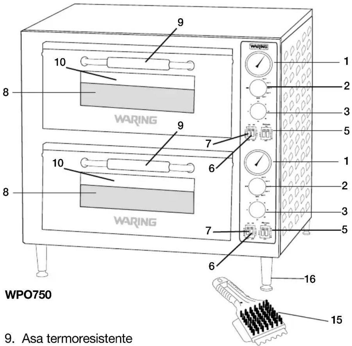Waring Commercial WPO750 - PIEZAS Y ACCESORIOS - 2