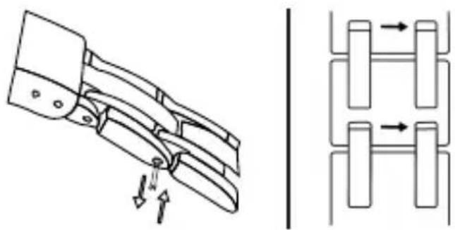 Detomaso Spacy Timeline Modell 1 - Bracelets avec goupilles: - 1