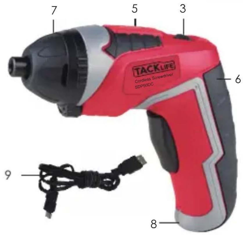 Tacklife SDP51DC - Données techniques - 1