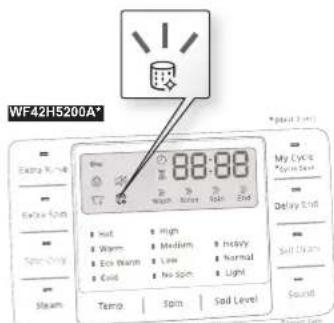 SAMSUNG WF42H5200AW - Fonction d'indication automatique du programme Self Clean+ (Autonettoyage+) - 1