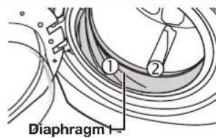 SAMSUNG WF42H5200AW - CLeAnInG THE DOOr DIAPHrAGm - 1