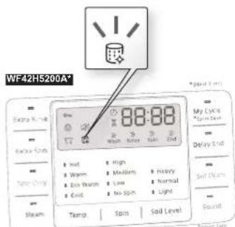 SAMSUNG WF42H5200AW - La función del indicator automatico de Self Clean+ (Autolimpieza+) - 1