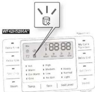 SAMSUNG WF42H5200AW - The Self Clean+ Auto Indicator Function - 1