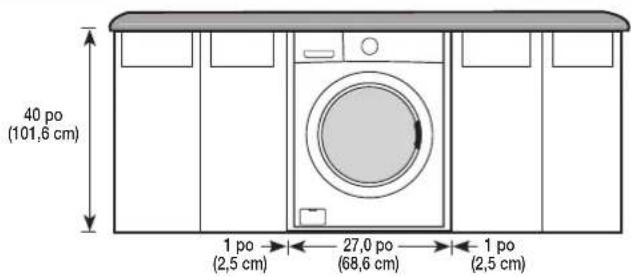 SAMSUNG WF42H5200AW - Installation sous plan (lave-linge uniquement) - 1