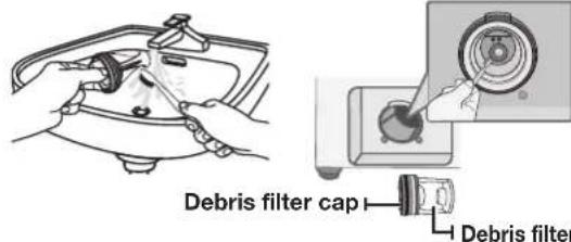SAMSUNG WF42H5200AW - CLEANING THE DEBRIS FILTER - 5
