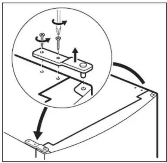 ELECTROLUX ERF4161AOX - Cambio del sentido de aperture de la puerta - 1
