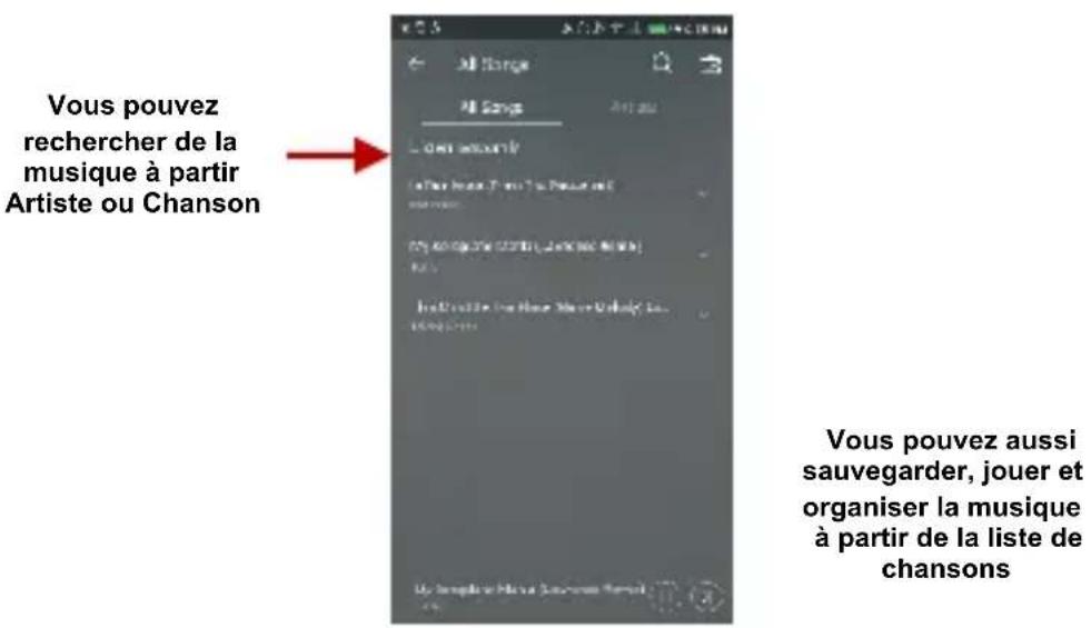 BLU Vivo 5R - Recherche de musique - 1